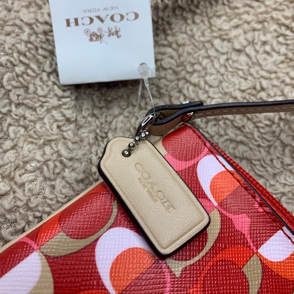 Coach SV/Vermillion Multicolor Wristlet - Picture 6 of 6